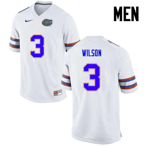 Men Florida Gators #3 Marco Wilson College Football Jerseys-White